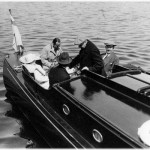 Ivar Kreuger med b,l,a Douglas Fairbanks ombord på Loris 1924